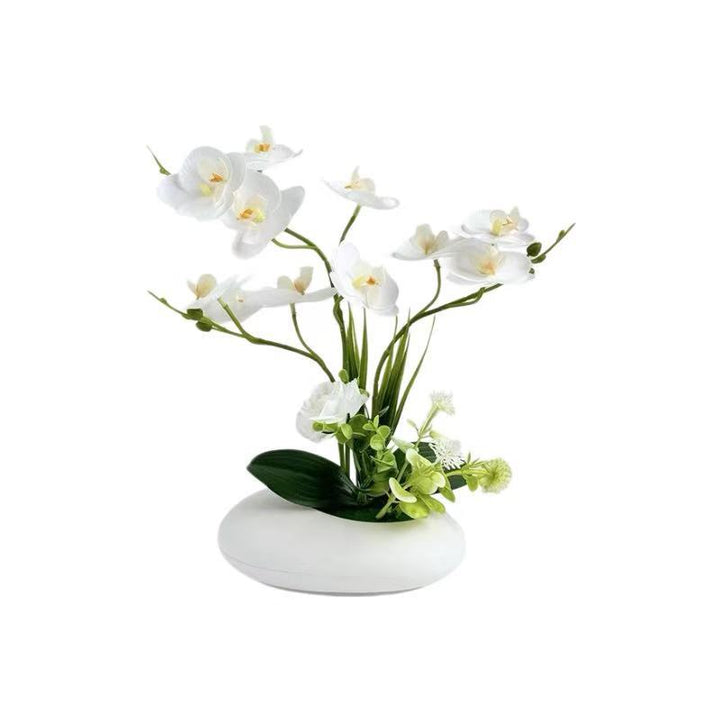 Lifelike Orchid Decorative Centerpiece