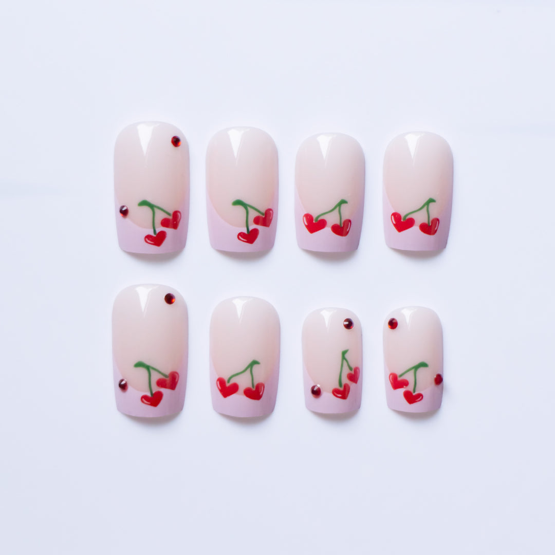 Cherry-Themed Nail Art Kit