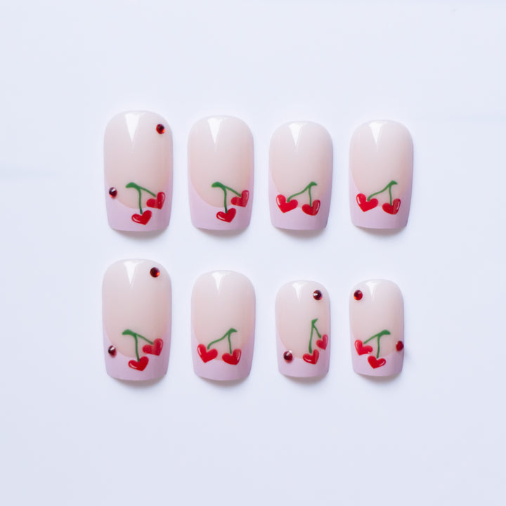 Cherry-Themed Nail Art Kit