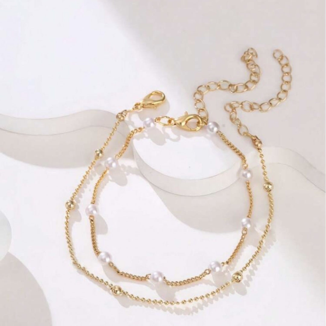Adjustable Pearl Charm Bracelet Stornfield