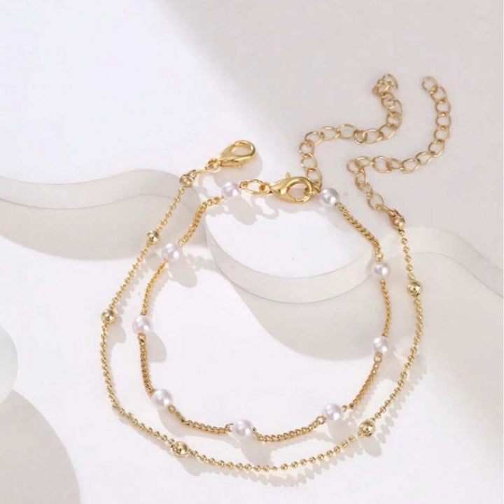 Adjustable Pearl Charm Bracelet Stornfield