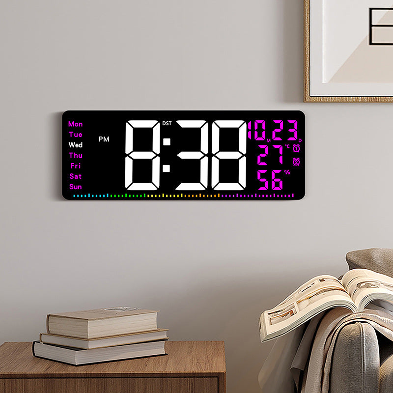 Digital alarm clock with large LED display and weather data Stornfield