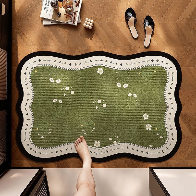 Floral Patterned Kitchen Mat