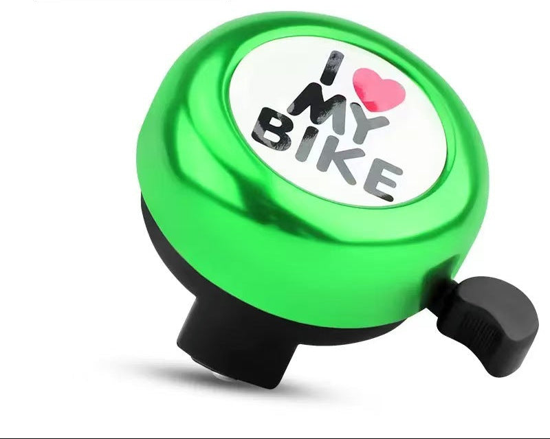 compact stainless steel handlebar bell with quick-release thumb lever Stornfield