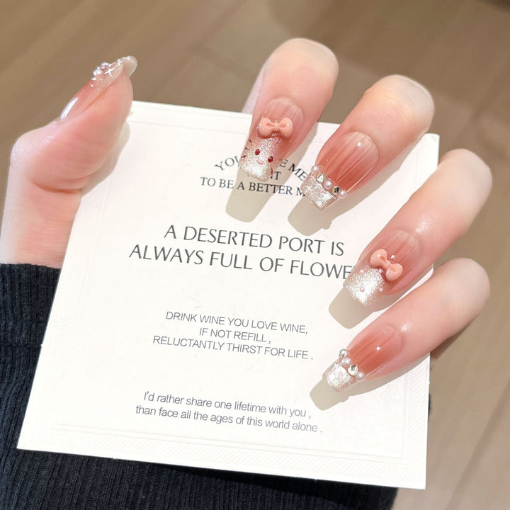Premium Glittering Press-On Nail Extensions Stornfield