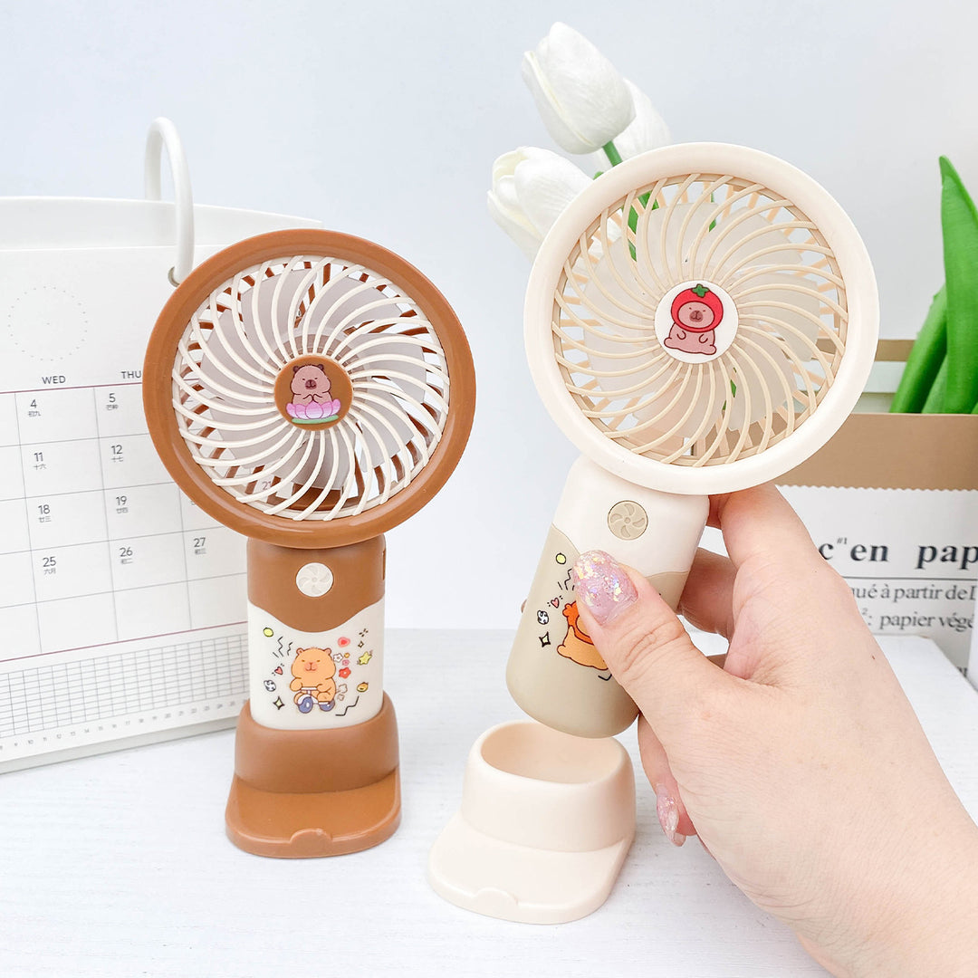 Ladies Portable Hand Fan with Cute Design Stornfield