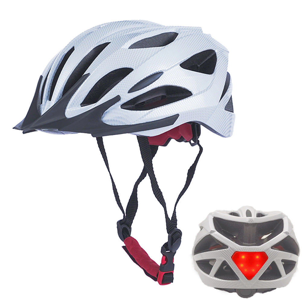 Bicycle helmet with LED rear light and optimal ventilation Stornfield