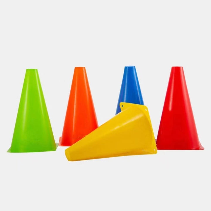 multi-piece flat-base training marker cones for soccer agility drills Stornfield
