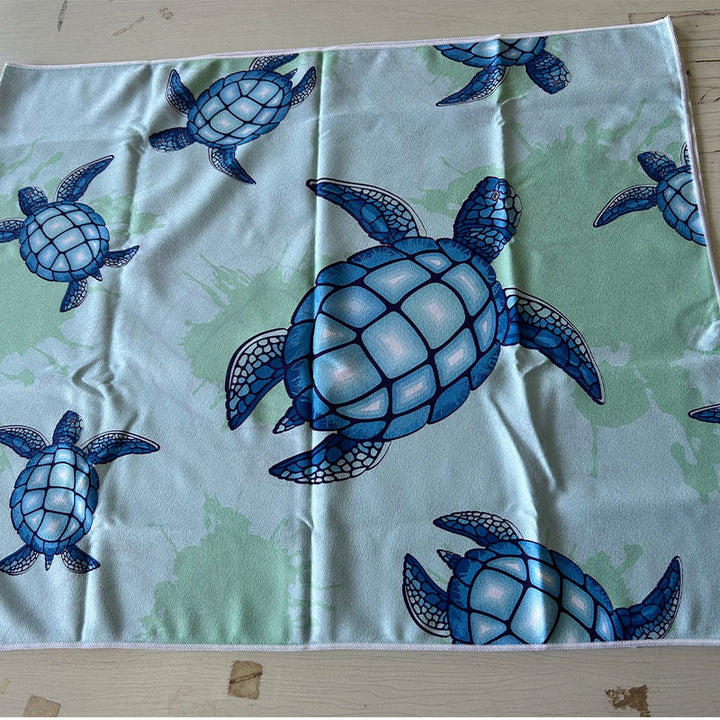 Beach towel with maritime star motif Stornfield