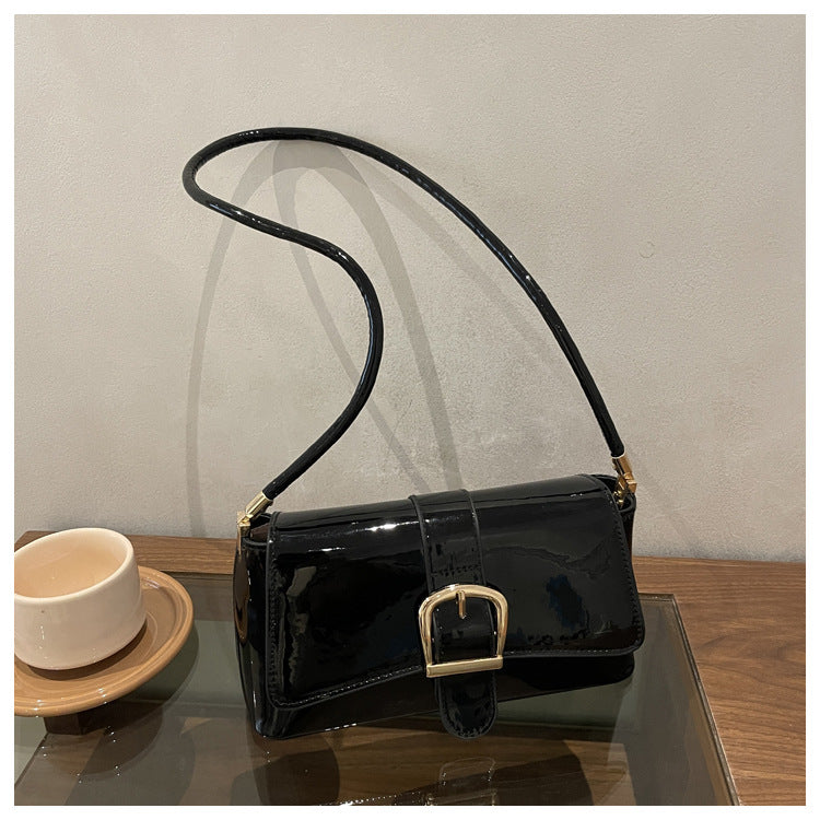 Elegant Mini Handbag with Buckle Detail