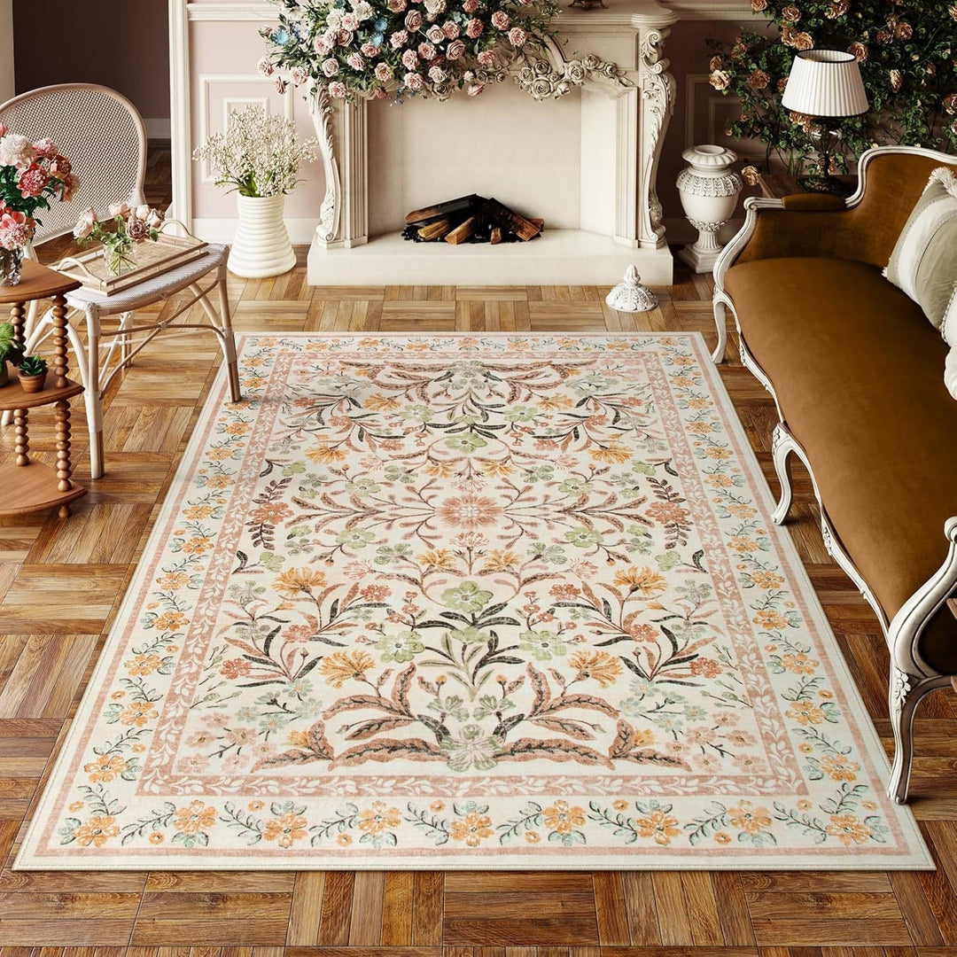 Vintage Floral Area Rug