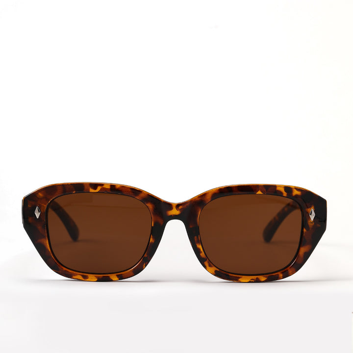 Women's stylish square sunglasses with high-quality tortoiseshell frame Stornfield