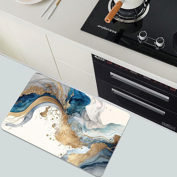 Luxurious Leaf Pattern Bath Mat