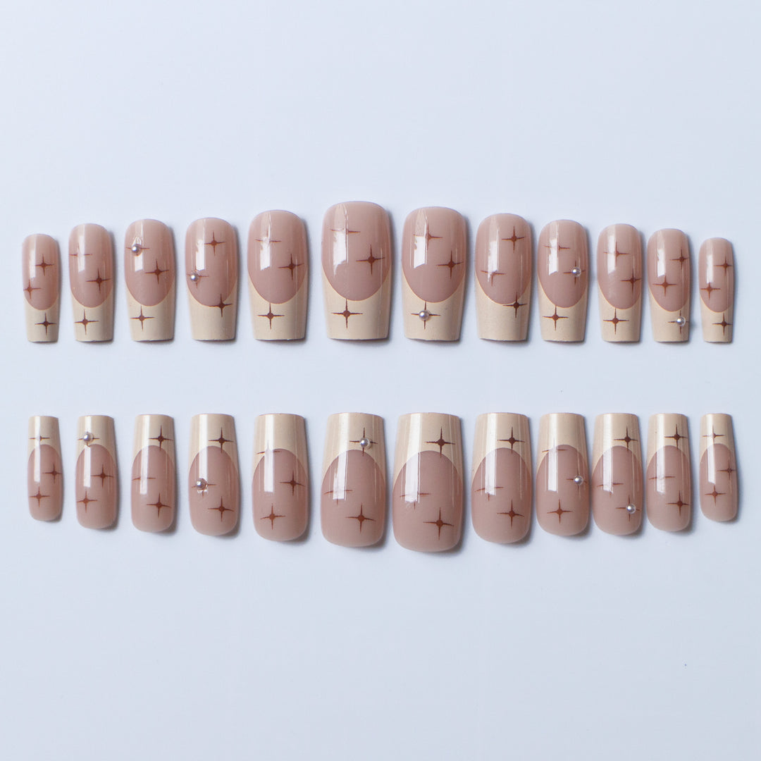 Elegant Long Acrylic Nail Art