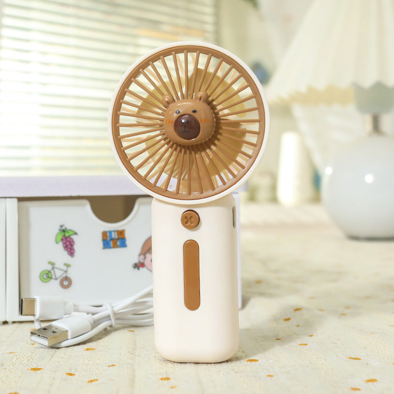 Ladies Portable Handheld Fan in Playful Animal Design Stornfield