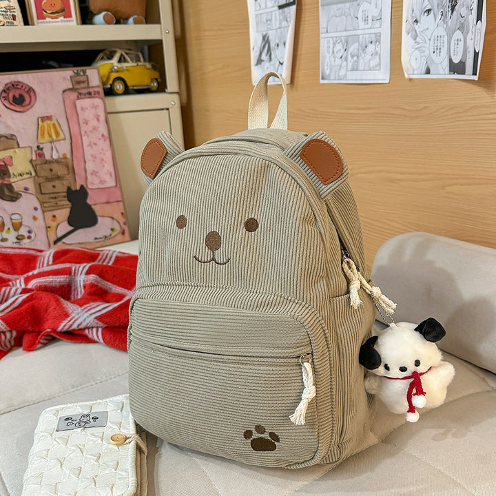 Backpack with Cute Bear Design and Practical Compartments Stornfield