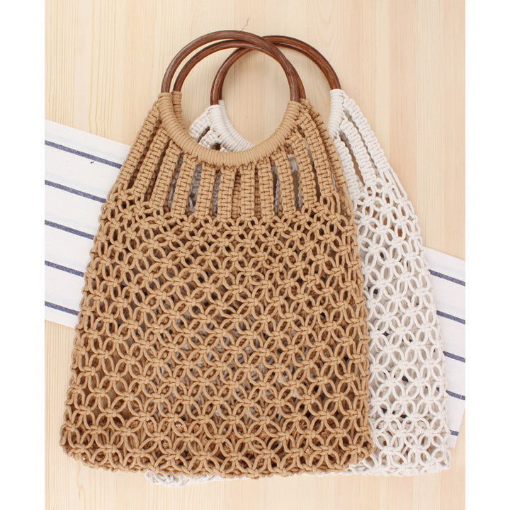 Handbag with Woven Design and Inner Pocket Stornfield