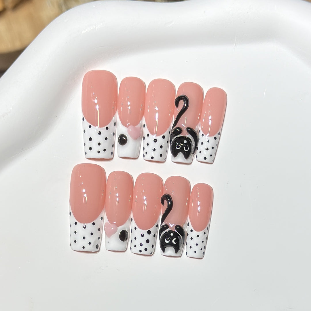 Cat-Themed Nail Art Set Stornfield