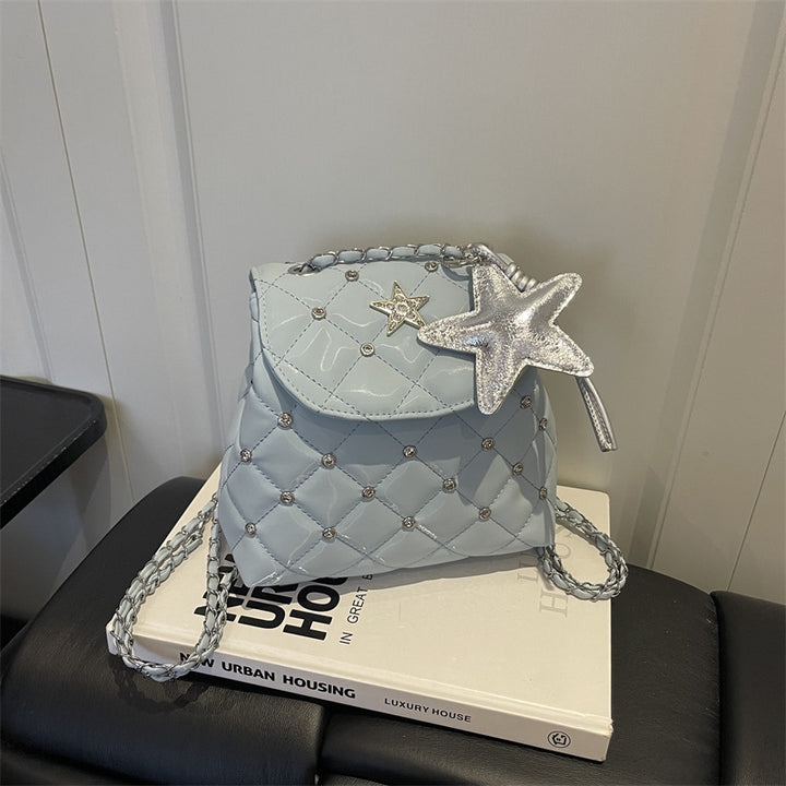 Quilted Star Detail Mini Backpack