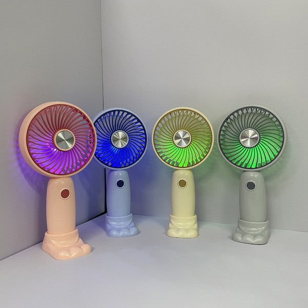 Unisex Portable Handheld Fan with LED Lighting and Creative Design Stornfield