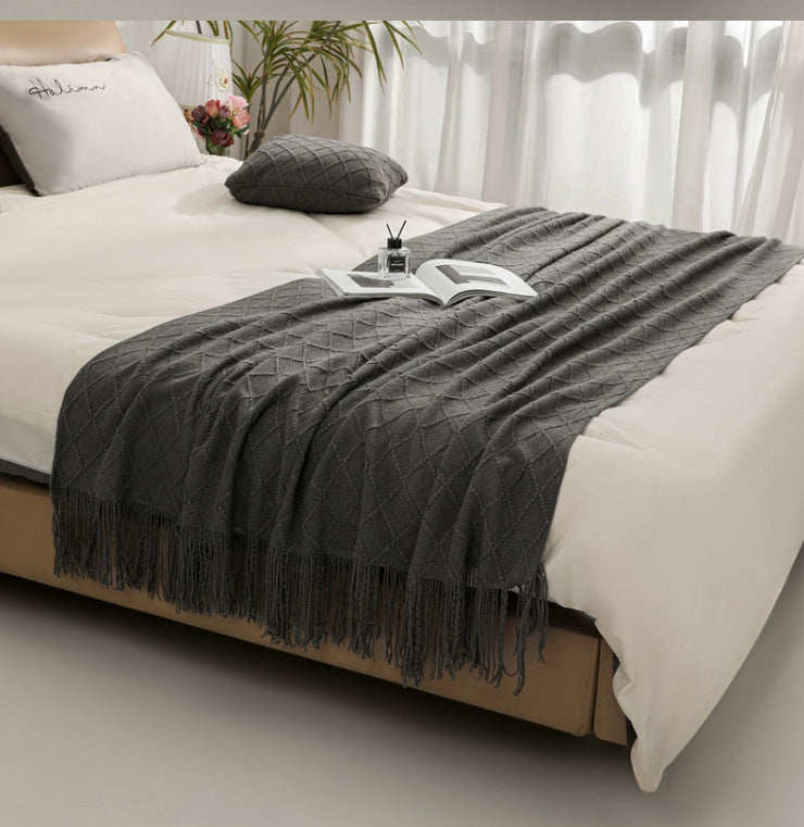 Cozy Knit Throw Blanket