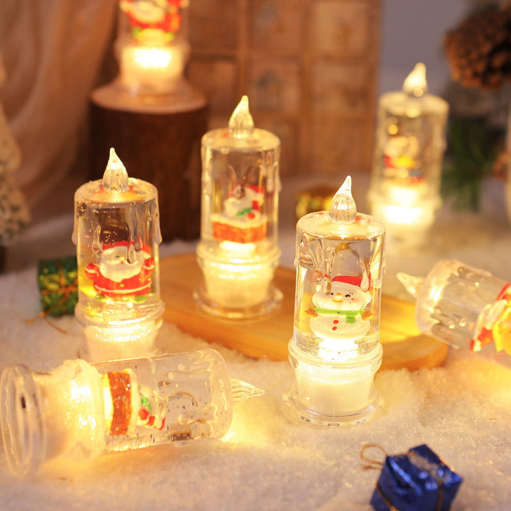 LED Christmas lantern with Santa figure Stornfield