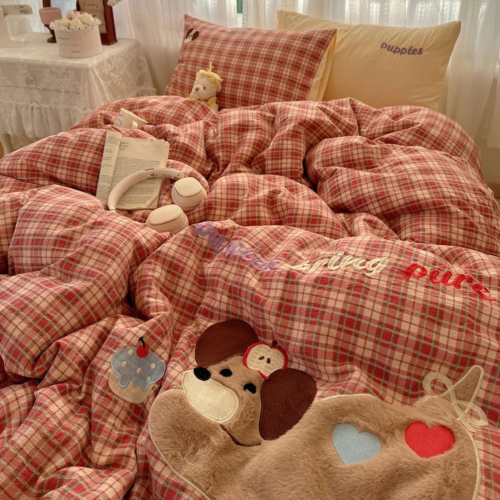 Playful Quilted Bed Cover Set
