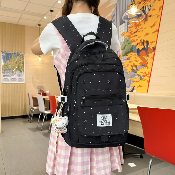 Multi-Pocket Patterned Backpack Stornfield