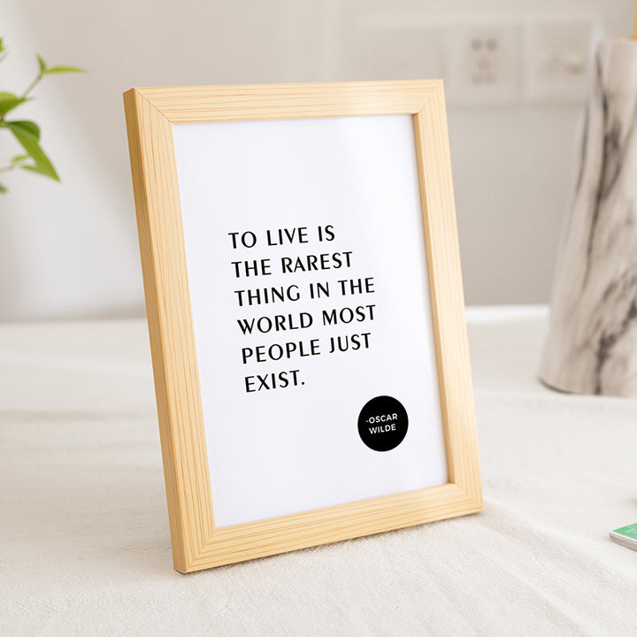 Minimalist Quote Wall Art Frame