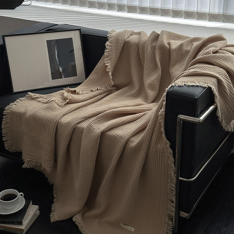 Women's cozy waffle textured blanket Stornfield