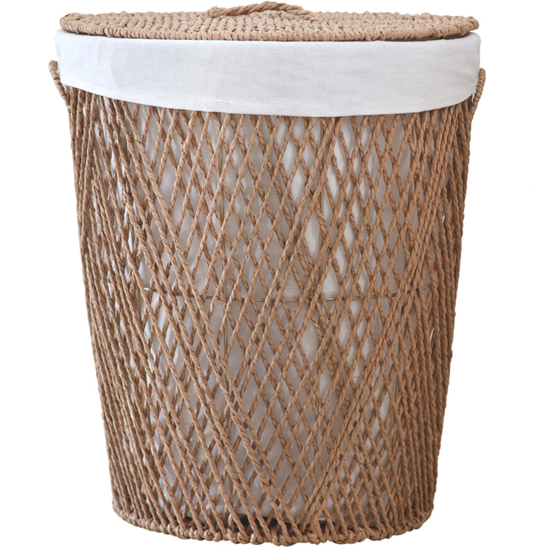 Decorative laundry basket with lid Stornfield
