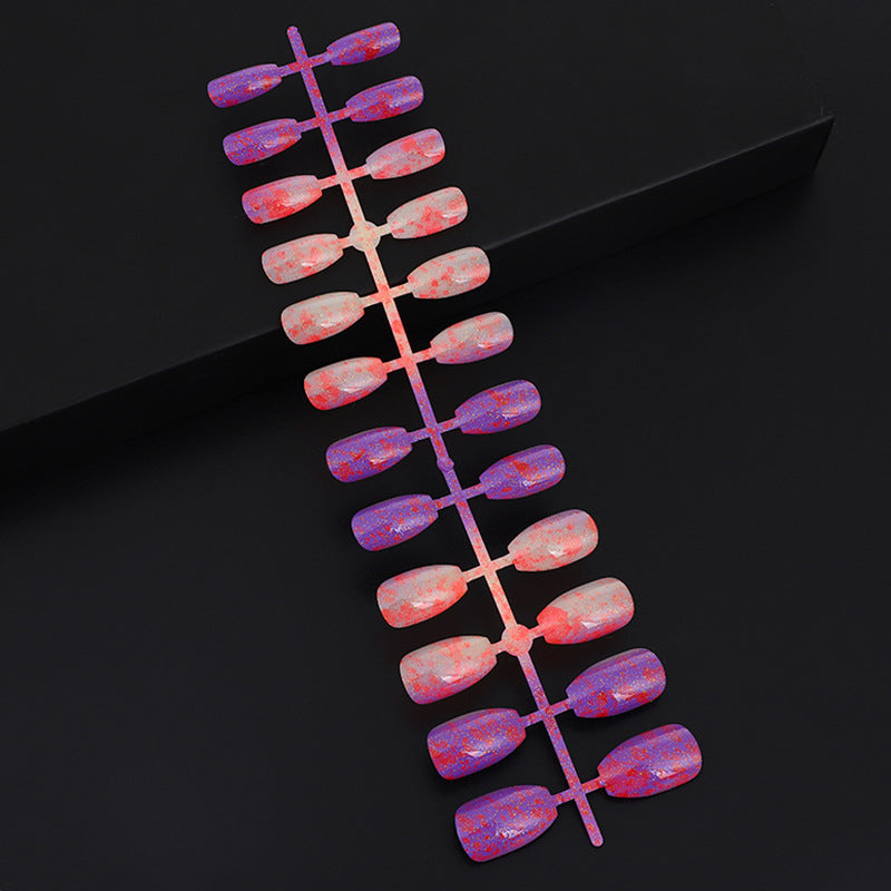 Luxury glitter design artificial nails Stornfield