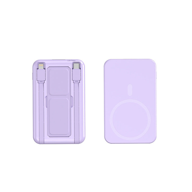 Portable power bank with integrated Qi charging function and digital capacity display Stornfield