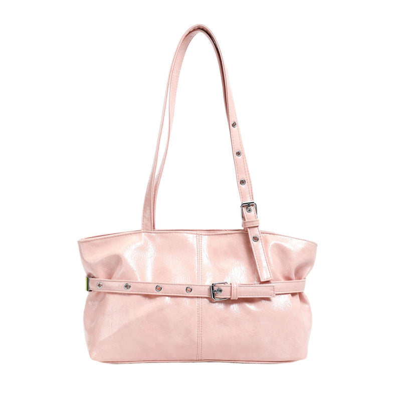 Glossy Patent Leather Tote Bag