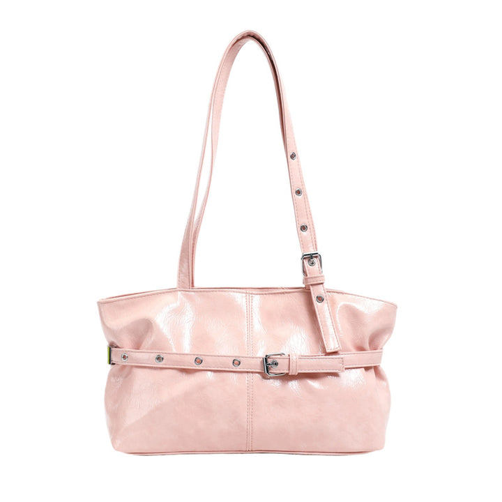 Glossy Patent Leather Tote Bag