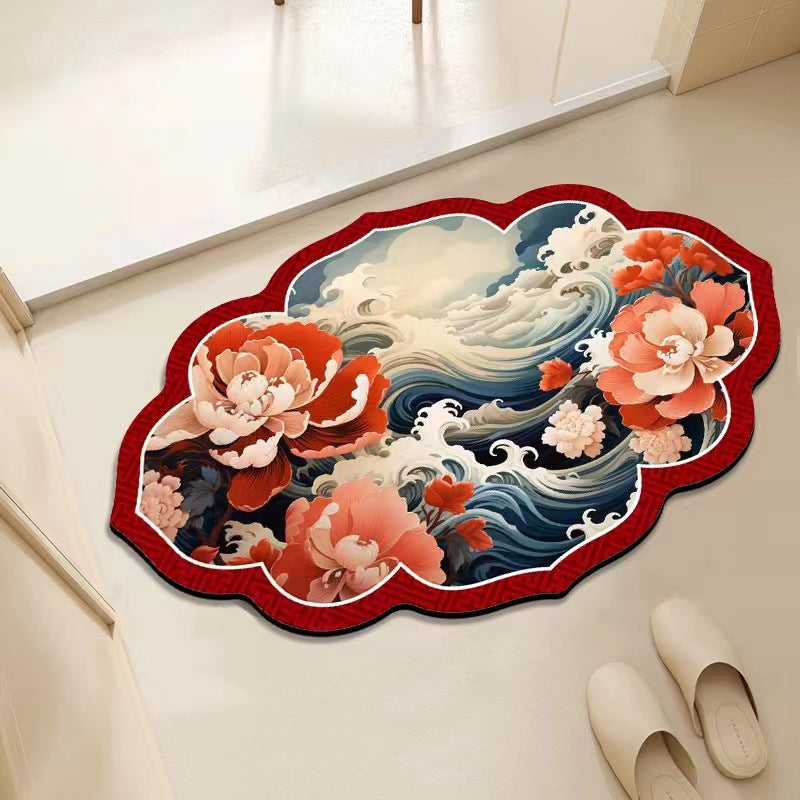 Floral Decorative Area Mat Stornfield