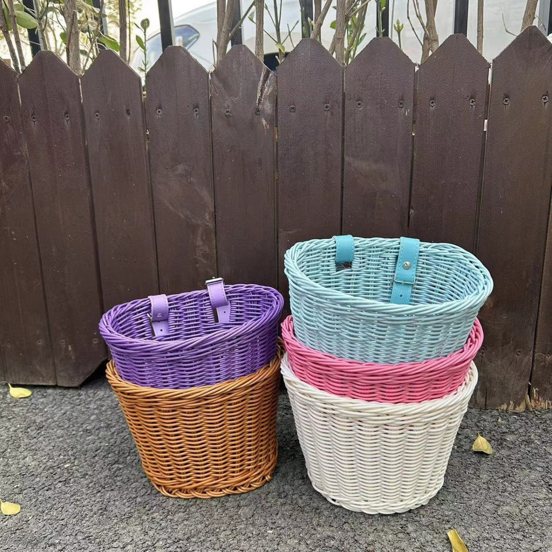 Durable Woven Bicycle Storage Basket Stornfield