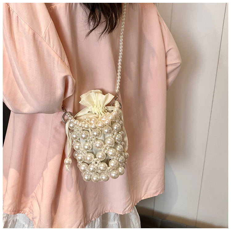 Pearl-Embellished Mini Bag
