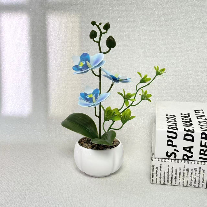 Elegant Artificial Orchid Plant for Decorative Home Display