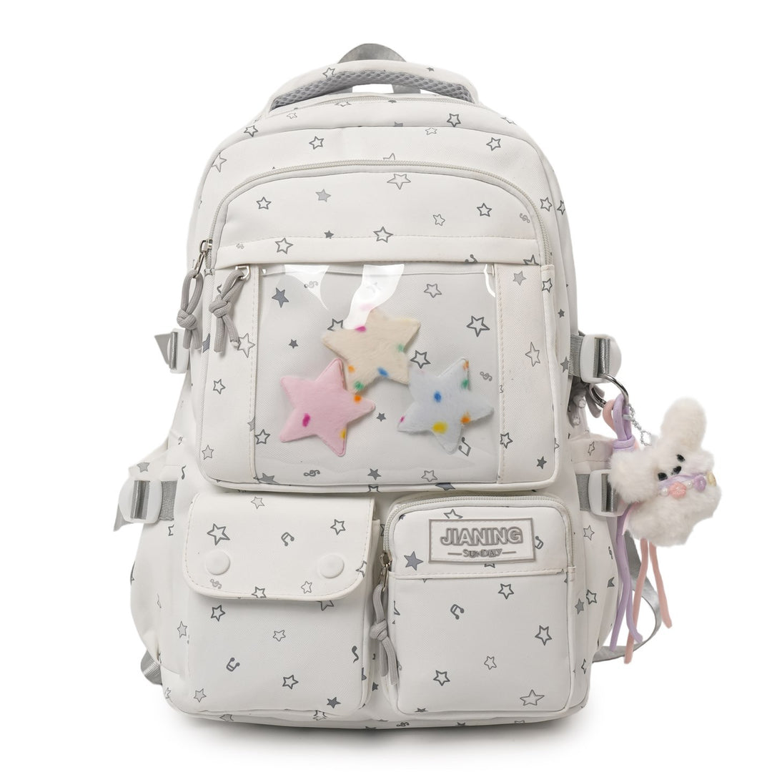 Starry-Themed Multi-Pocket Backpack Stornfield