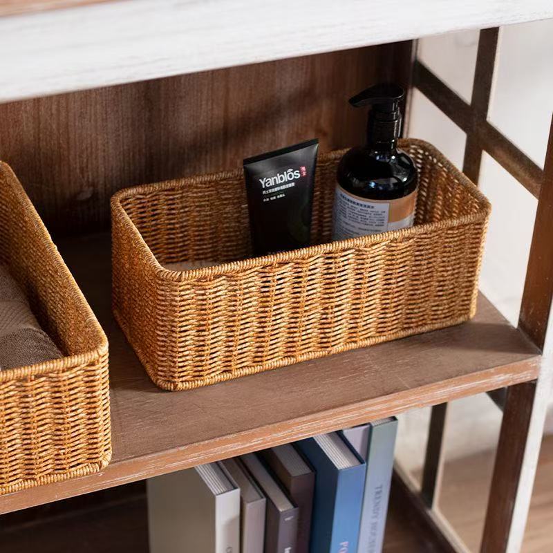 Rectangular Handwoven Storage Basket Stornfield