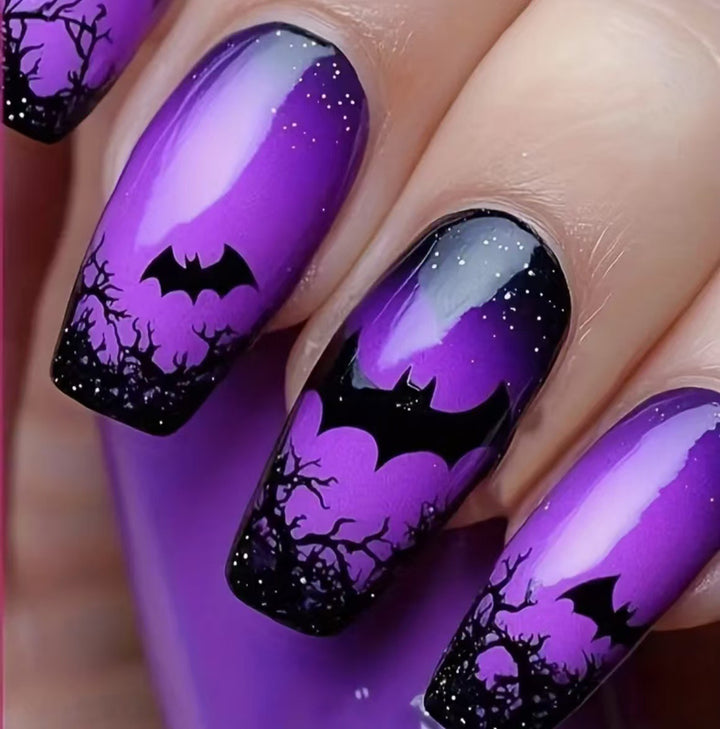 Halloween-Themed Artistic Nail Art Set Stornfield