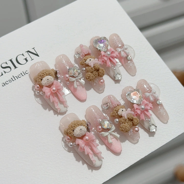Themed 3D Bear Nail Art Set