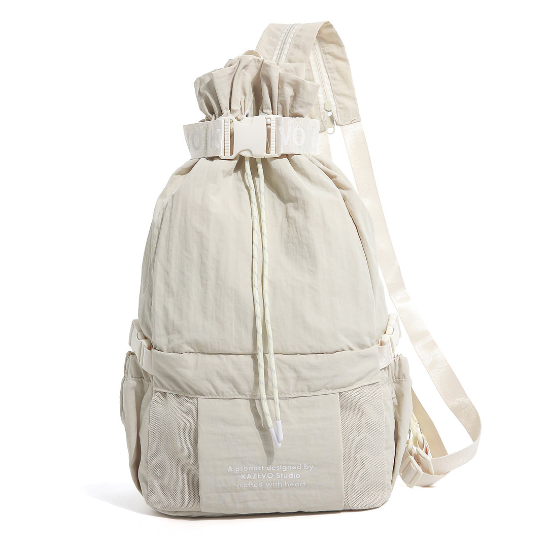 Casual Drawstring Backpack with Mesh Pockets Stornfield