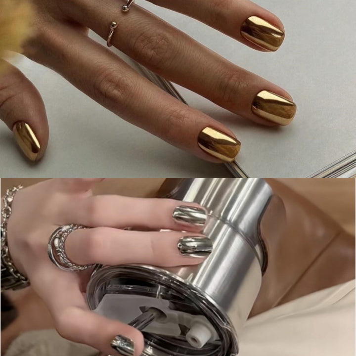DIY Press-On Nail Set with Elegant Natural Finish Stornfield