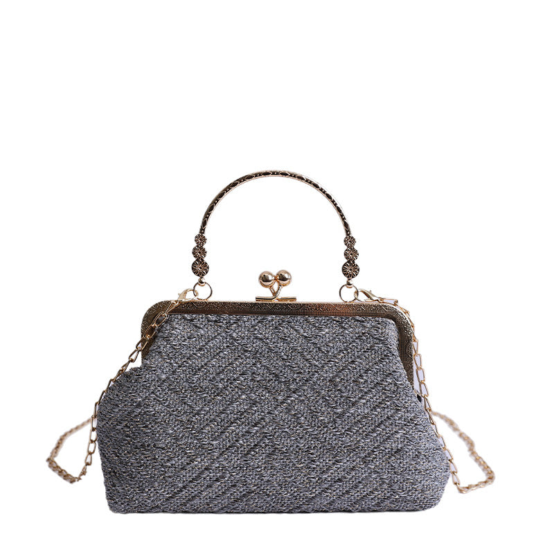 Vintage-Inspired Textured Crossbody Bag Stornfield