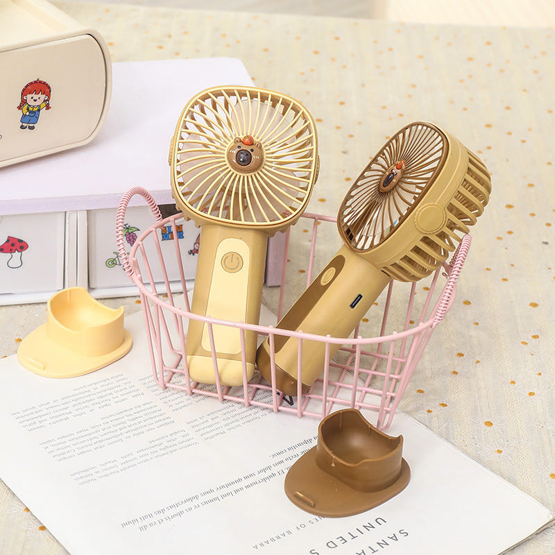 Women's Portable USB Hand Fan in Cute Animal Design Stornfield