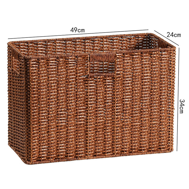 Large Woven Storage Bin with Ergonomic Cutout Handles Stornfield