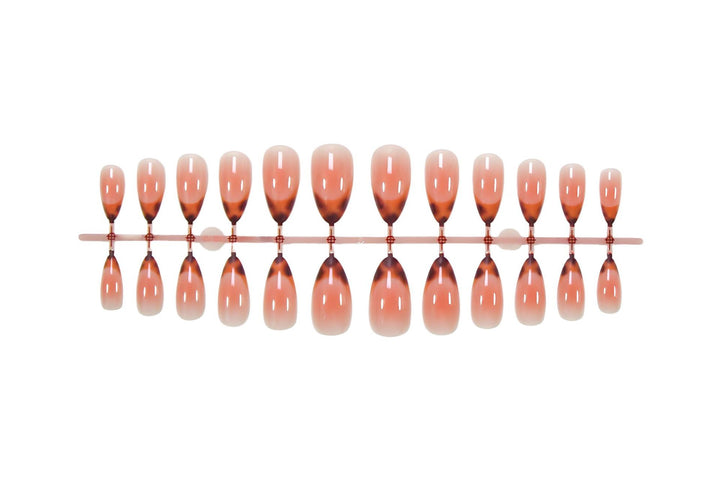 Acrylic nail set with elegant ombre tips Stornfield