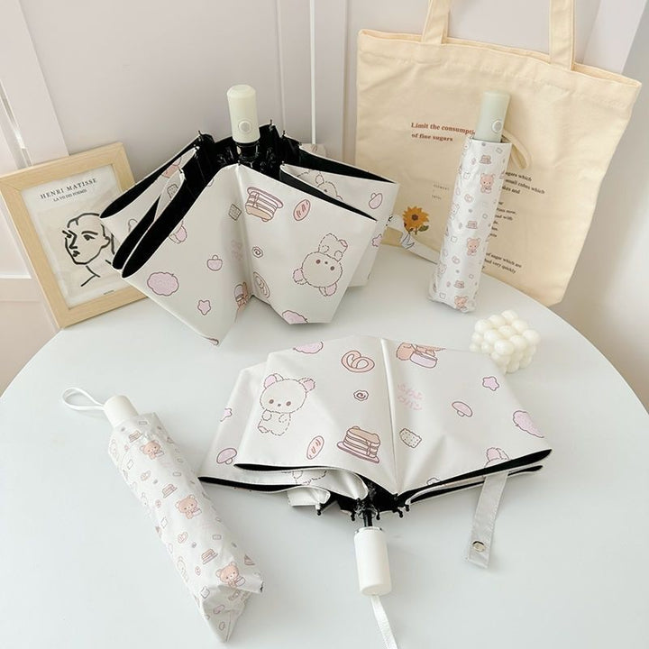 Women's foldable umbrella with playful animal motif Stornfield